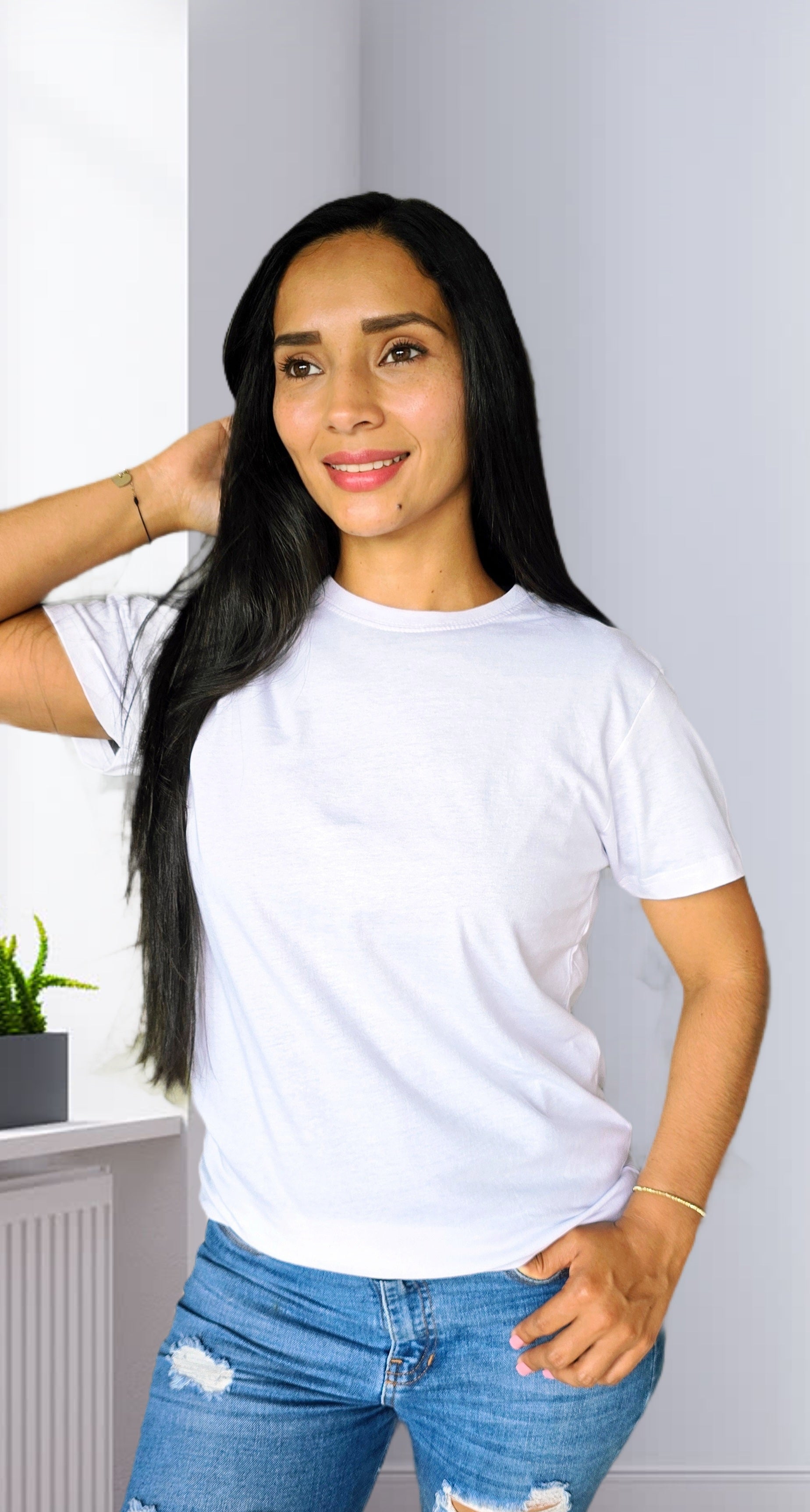 Camisera personalizable blanca mujer