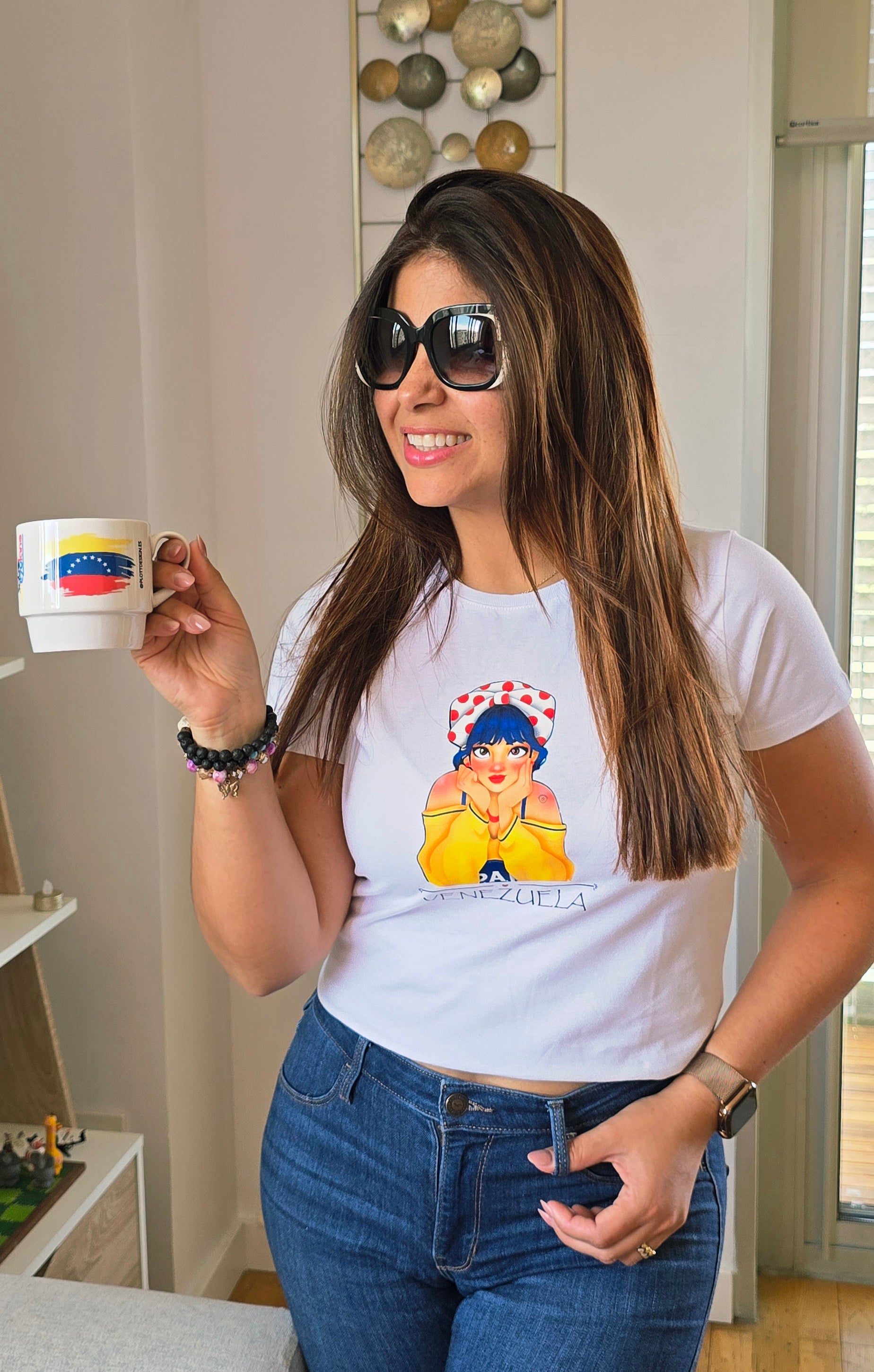 Camiseta Blanca Chica Harina Pan Venezuela