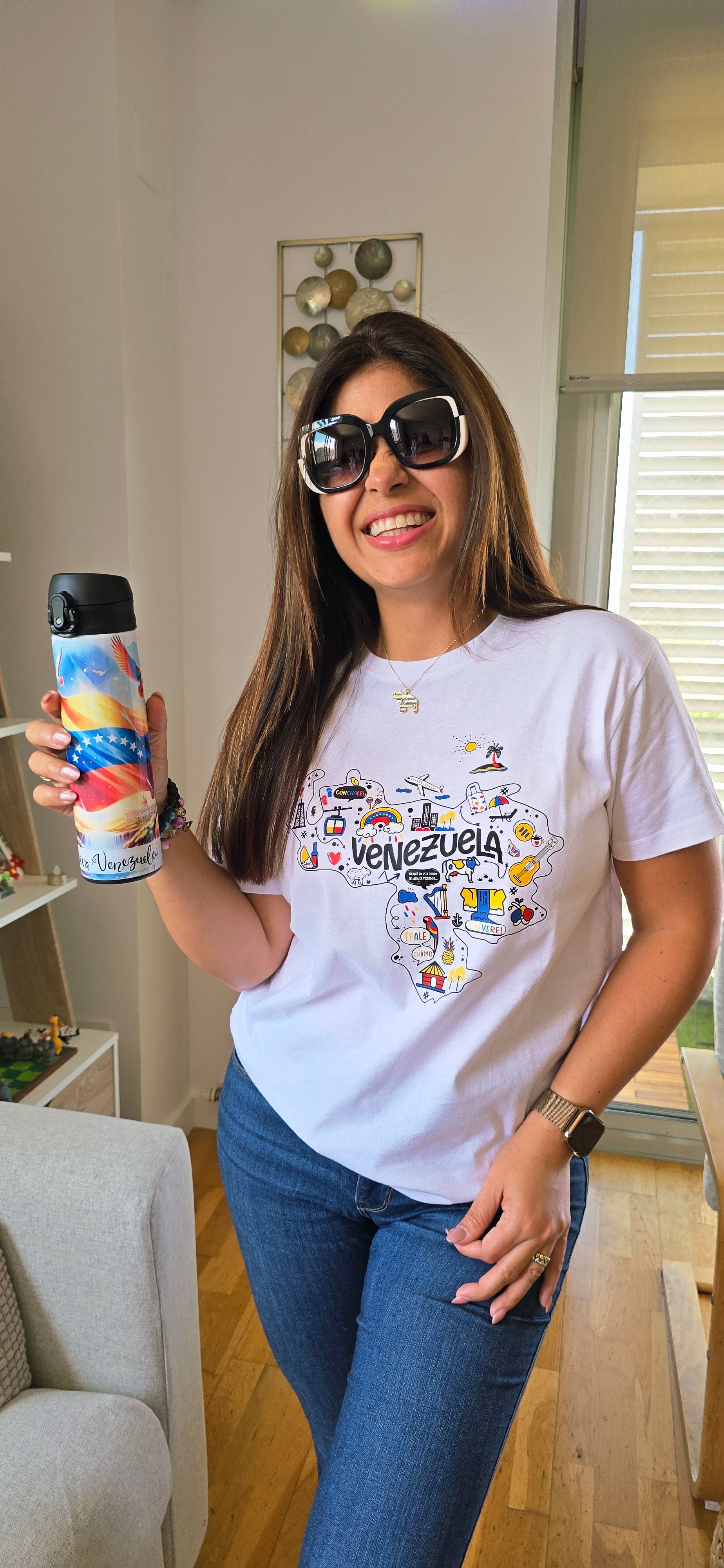 Camiseta Blanca Mapa de Venezuela