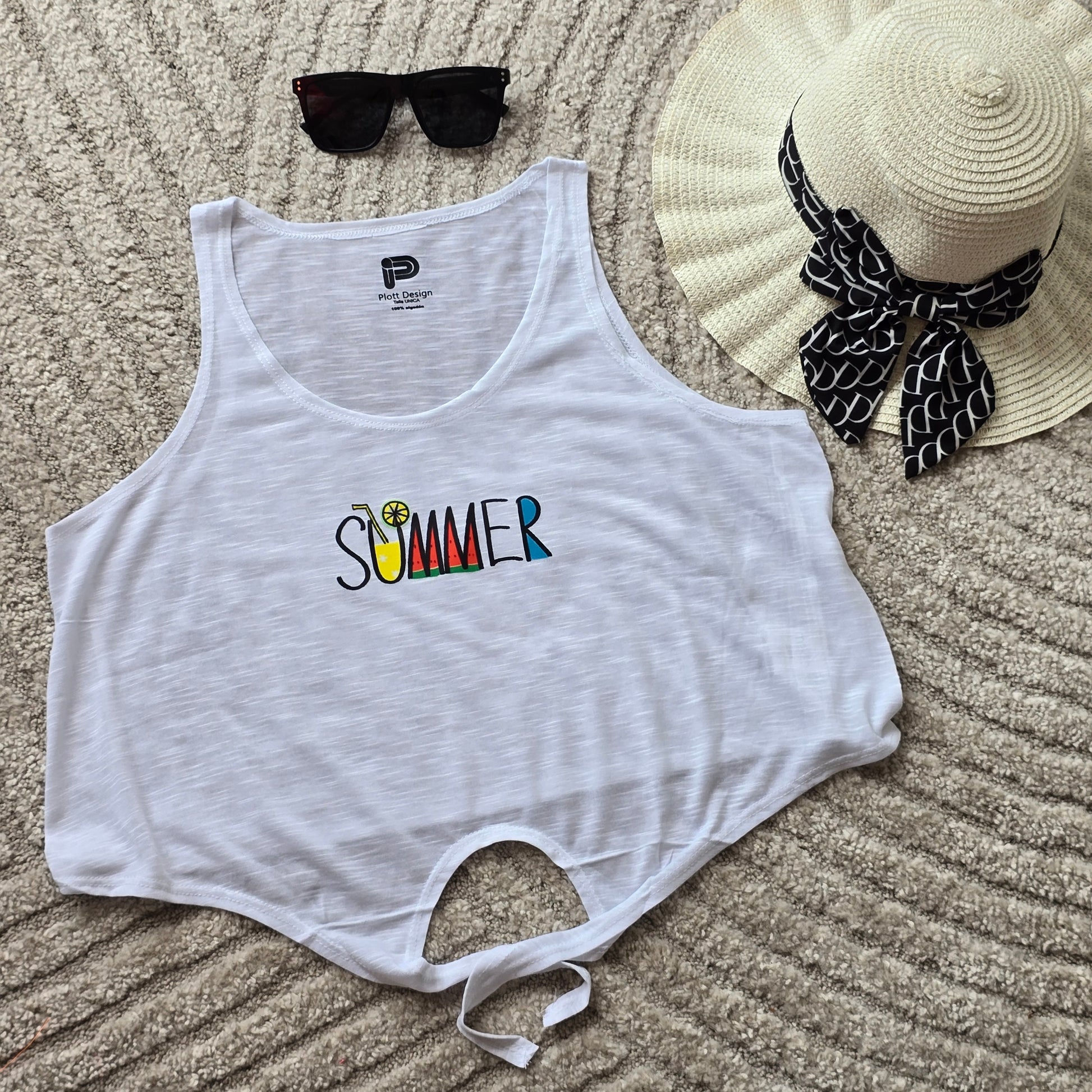Camiseta Playera Blanca Summer