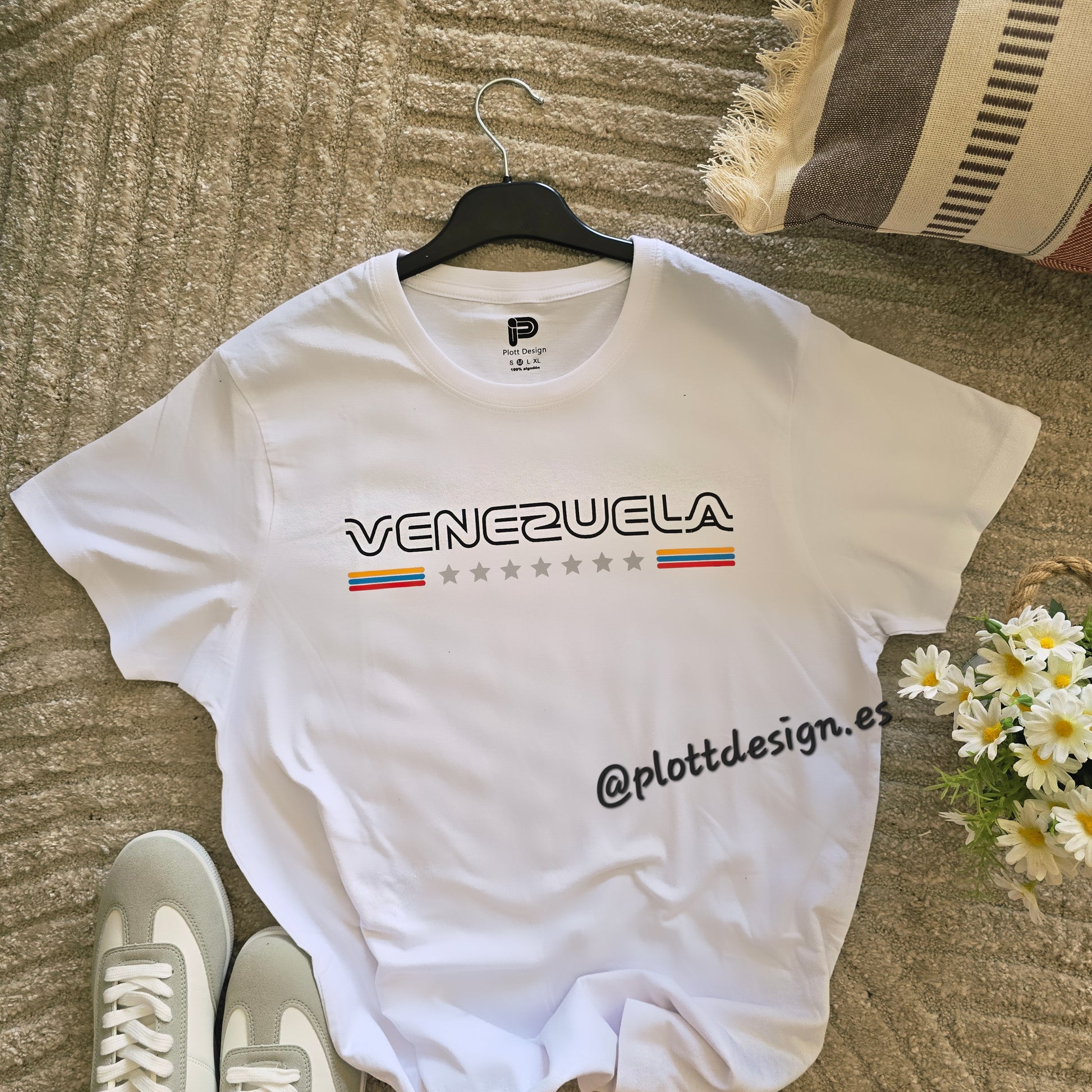 Camiseta Blanca Diseño de Venezuela