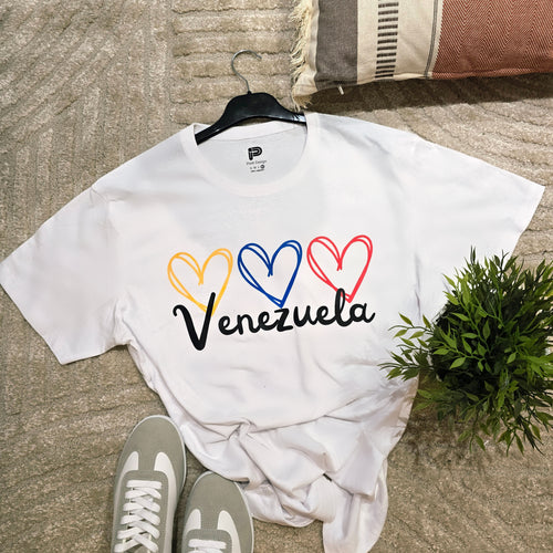 Camiseta de Corazones Venezuela