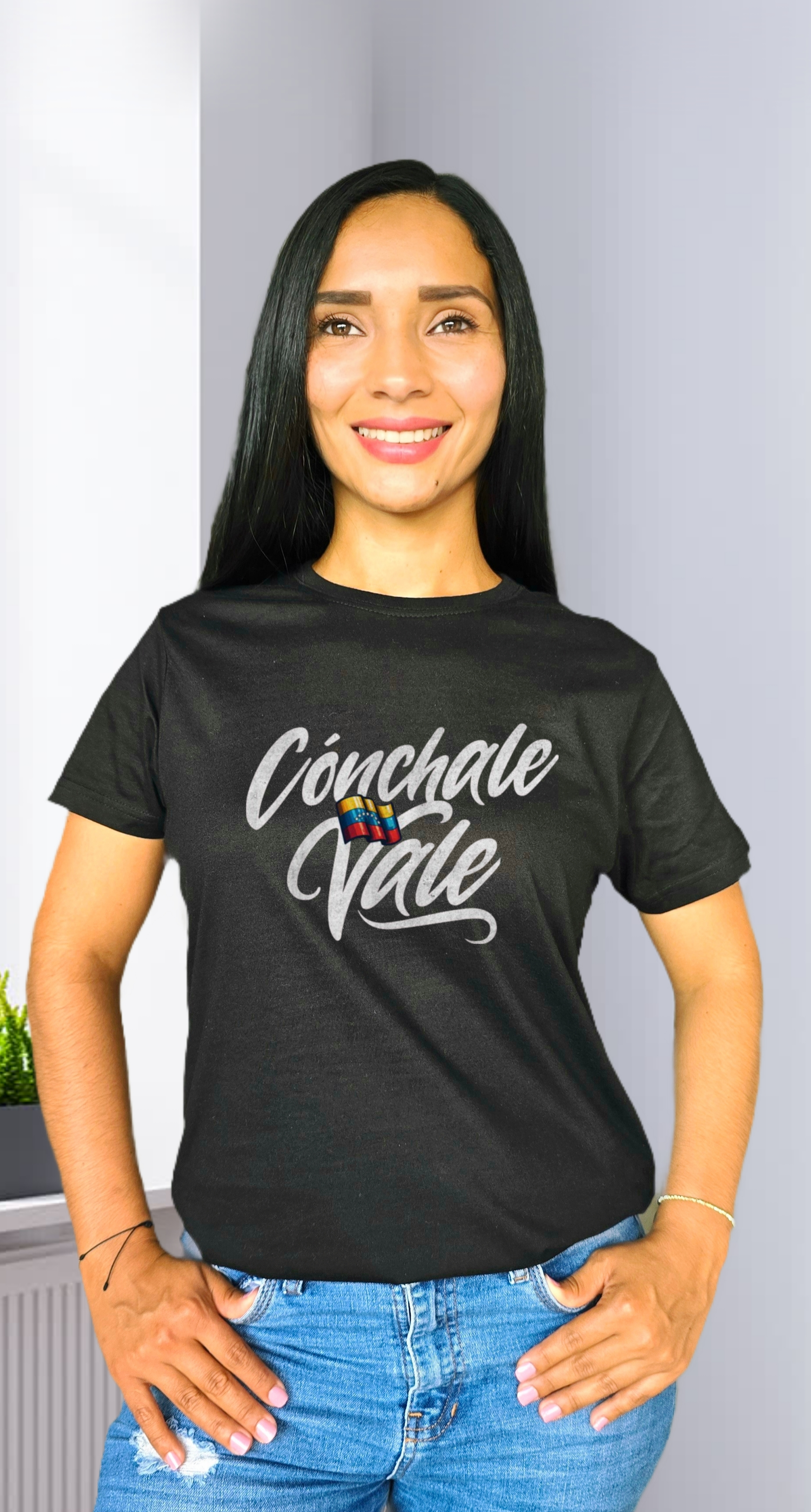 Camiseta Negra Conchale Vale