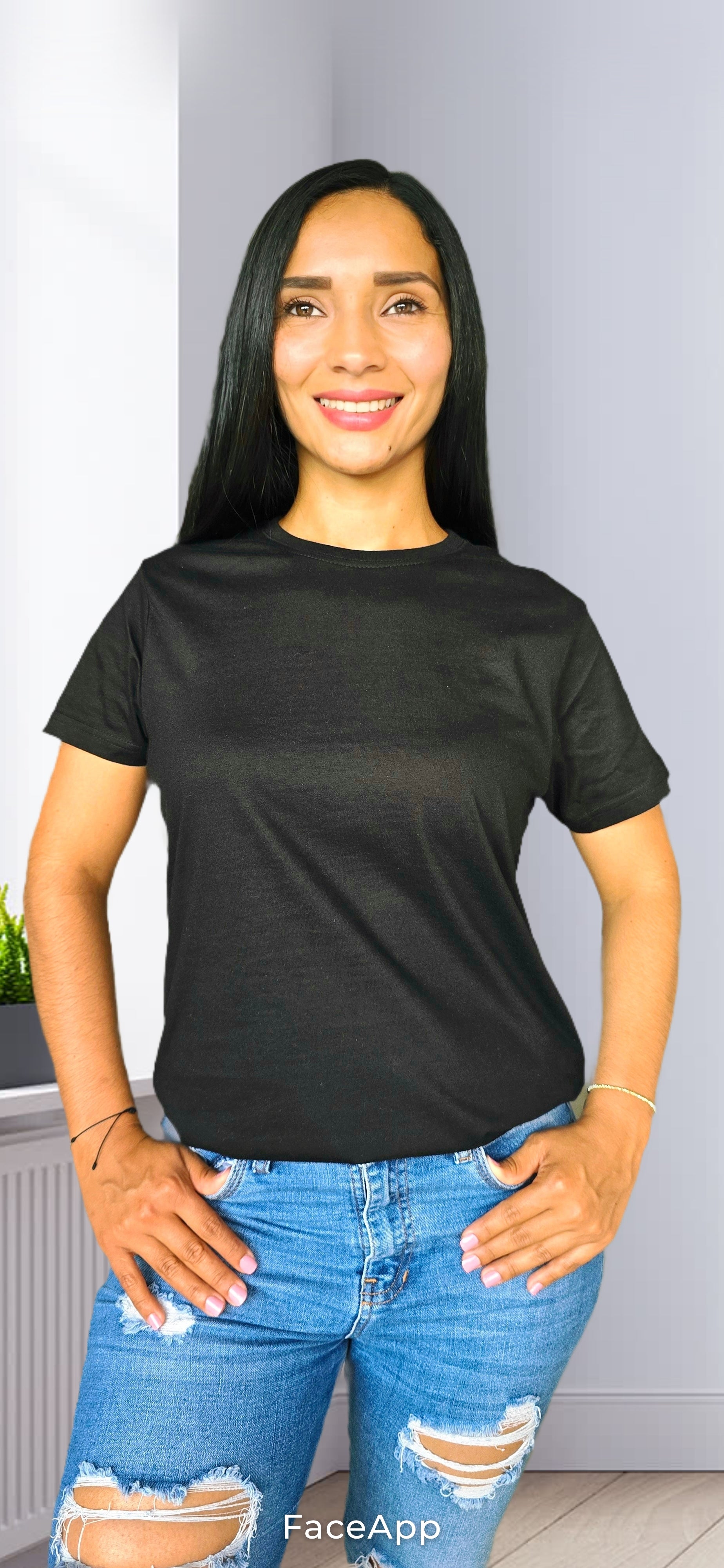 Camiseta negra personalizable