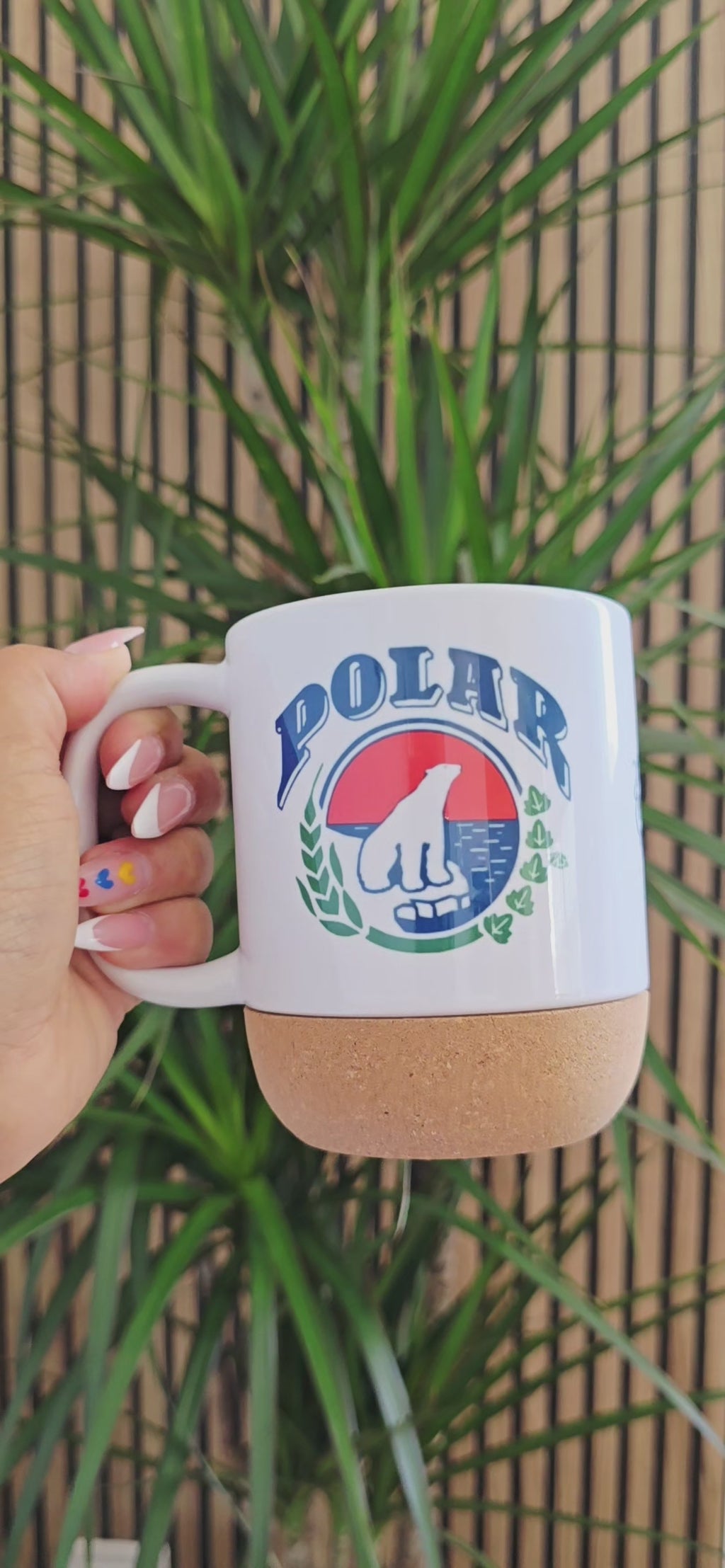 Taza base de corcho Polar Video